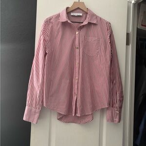 BURU Red and White Striped Shirt